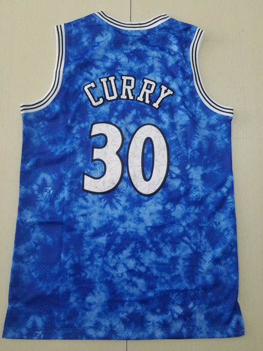 Men's Golden State Warriors Stephen Curry Mitchell & Ness Blue Swingman Jersey