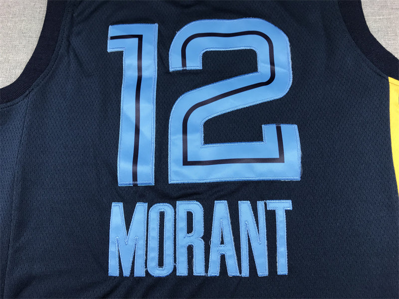 Men's Memphis Grizzlies Ja Morant #12 Navy 2022/23 Swingman Jersey - Icon Edition