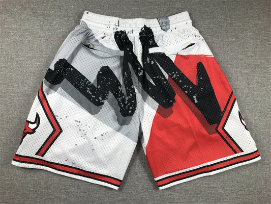 Weiße Swingman-Taschenshorts der Chicago Bulls für Herren