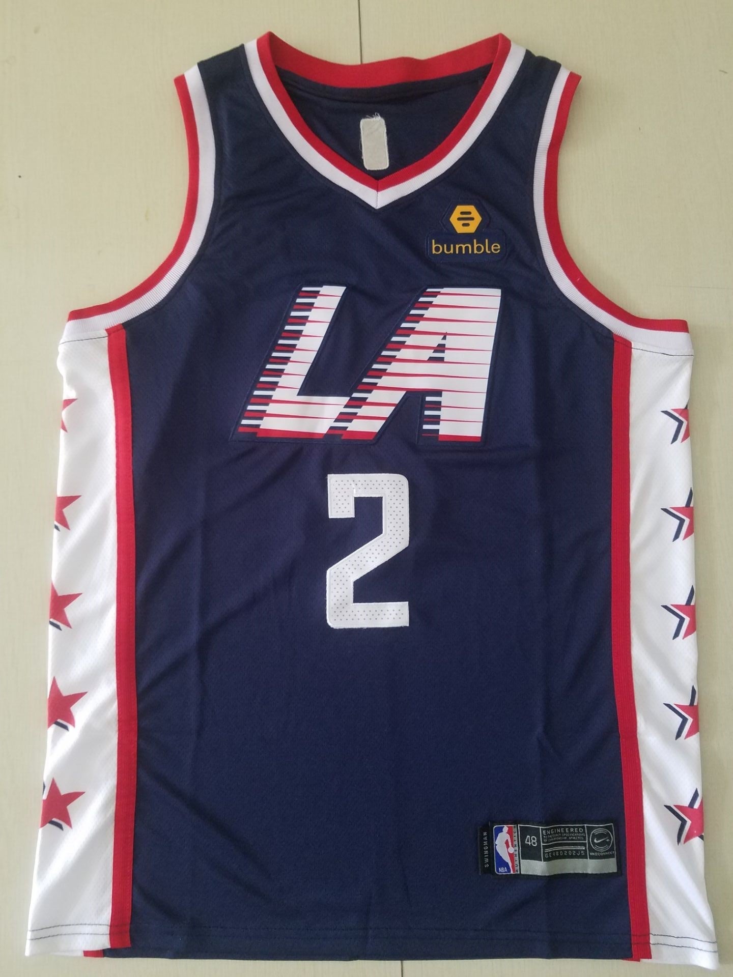 LA Clippers #2 Kawhi Leonard  Swingman Jersey Retro