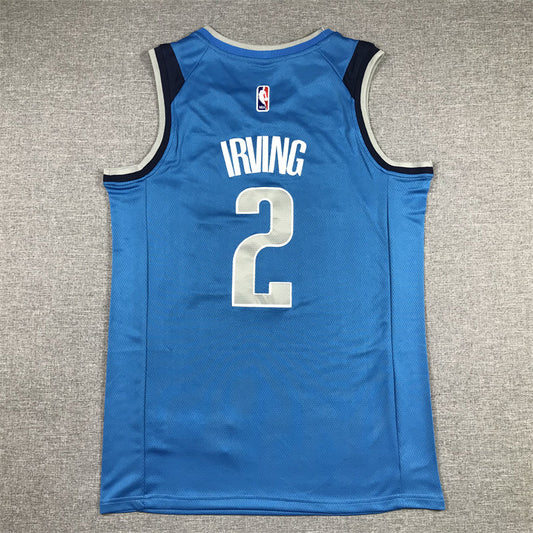 Men's Dallas Mavericks Kyrie Irving #2 Royal 2022/23 Fast Break Replica Jersey - Icon Edition