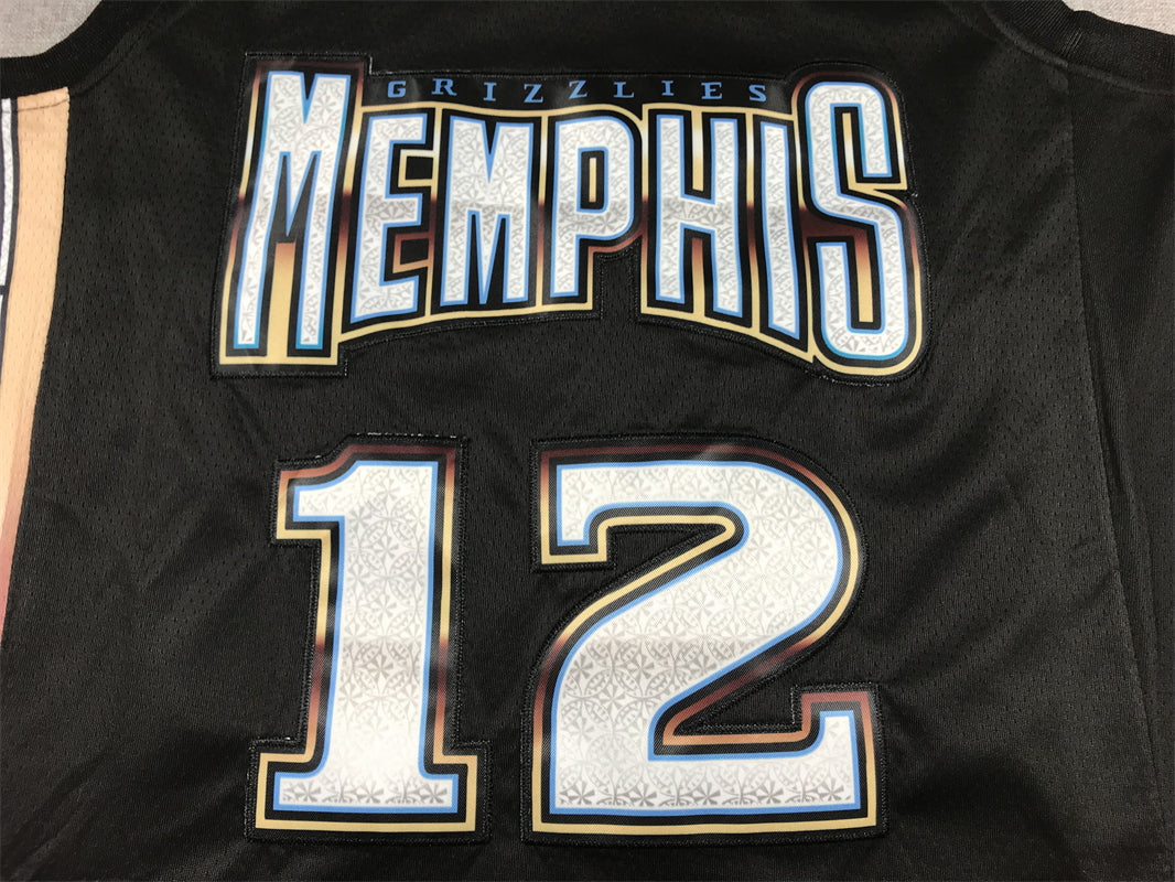 Men's Memphis Grizzlies Ja Morant #12 Black 2022/23 Swingman Jersey - City Edition