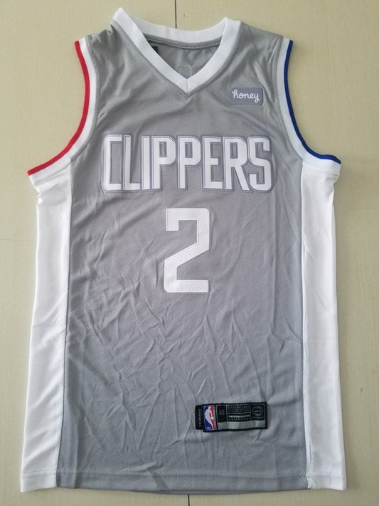 Men's LA Clippers Kawhi Leonard Gray 2020/21 Swingman Jersey ¡§C Earned Edition