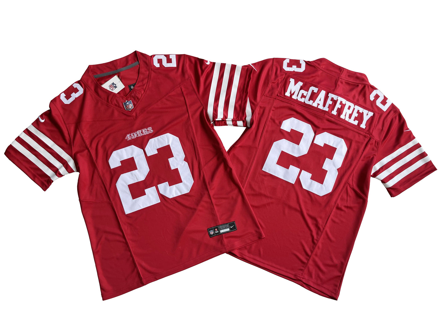 San Francisco 49ers 23# Christian McCaffrey Nike Vapor F.U.S.E. Limited Jersey