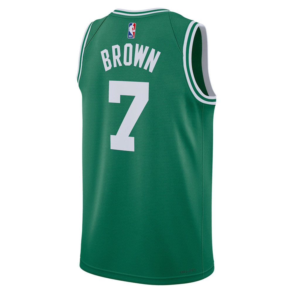 Jugendtrikot der Boston Celtics Jaylen Brown Icon Edition – Grün