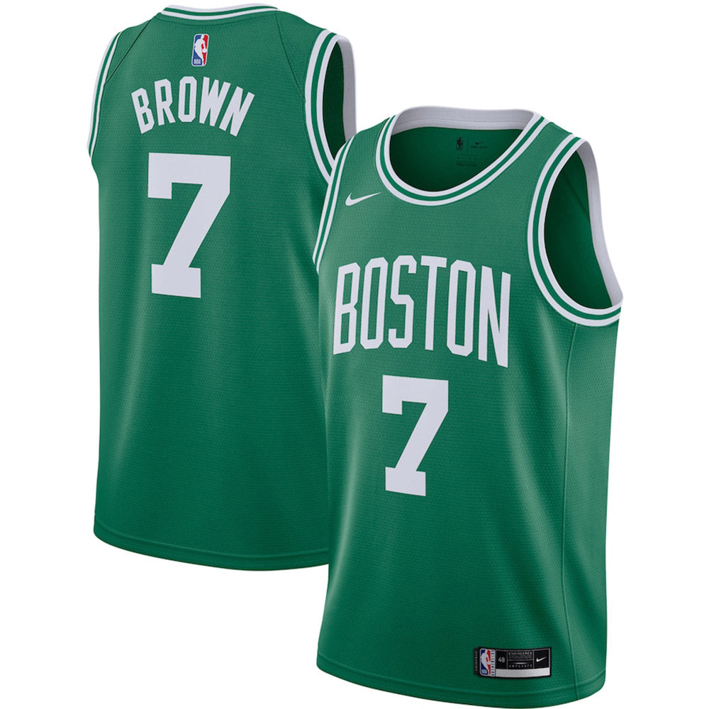 Jugendtrikot der Boston Celtics Jaylen Brown Icon Edition – Grün